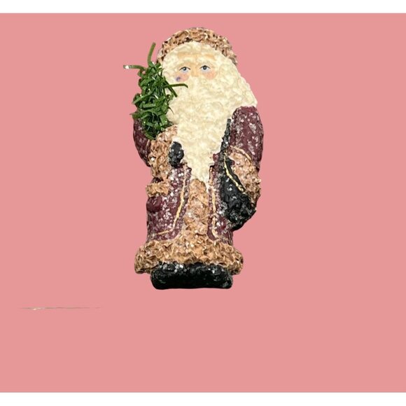 Vintage Enesco Santa Claus Pin By Linda Lindquist Baldwin 2 1/2" - Picture 6 of 6